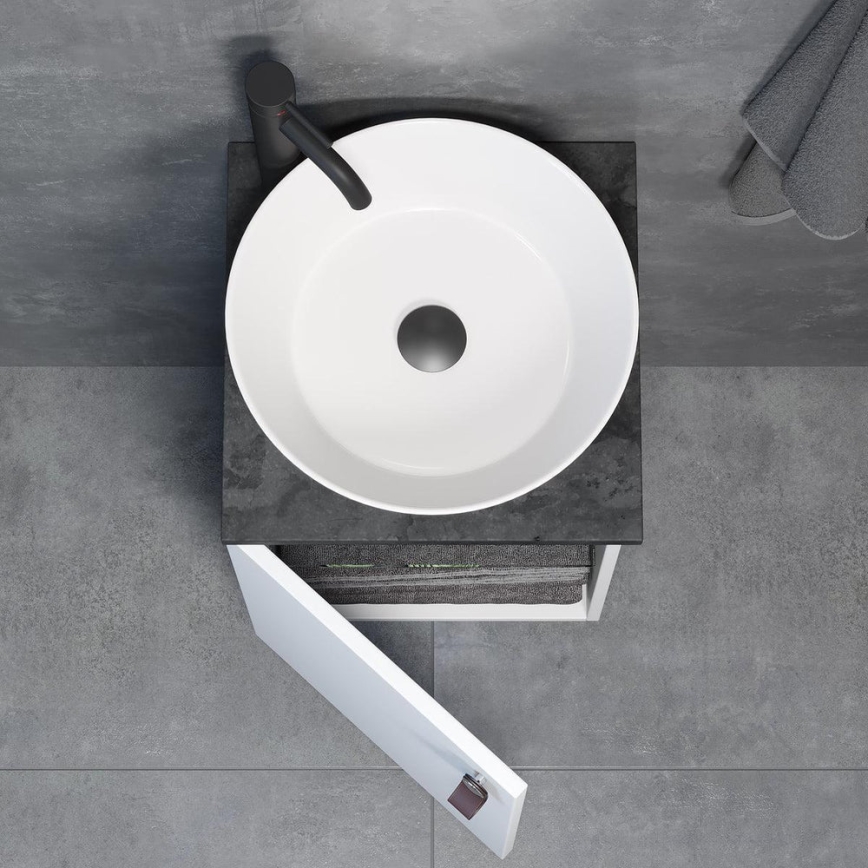 Szafka łazienkowa z umywalką TAARNHOLM biała