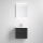 Szafka łazienkowa z umywalką VIGO + lustro ścienne LED z podświetleniem LED/10W/230V IP44, kolor czarny