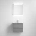 Szafka łazienkowa z umywalką VIGO + lustro ścienne LED z podświetleniem LED/10W/230V IP44 szara