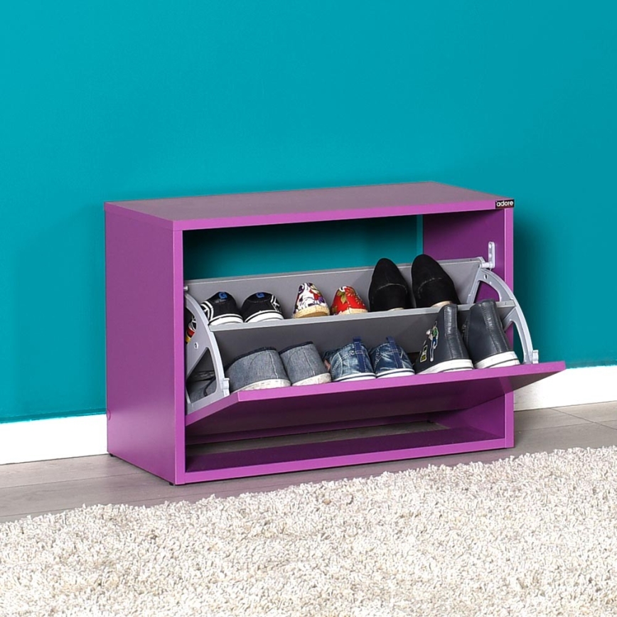 Szafka na buty 42x60 cm fioletowa