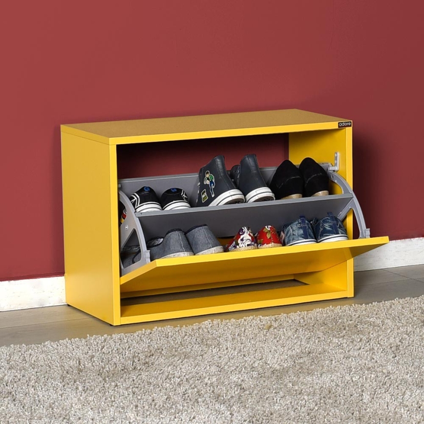 Szafka na buty 42x60 cm żółta