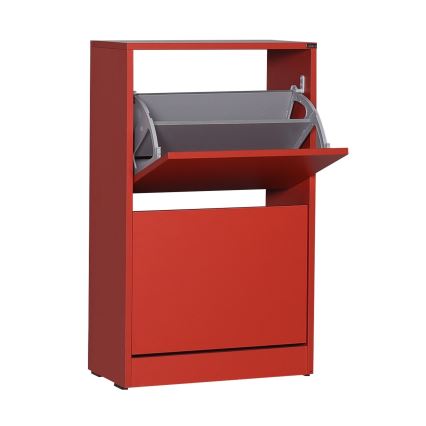 Szafka na buty 84x51 cm czerwona