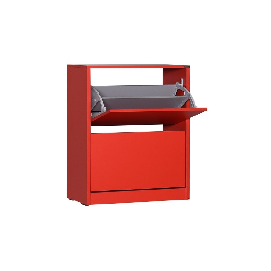Szafka na buty 84x73 cm czerwona