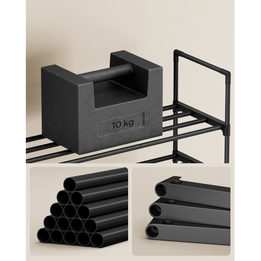 Szafka na buty ALVORO czarna