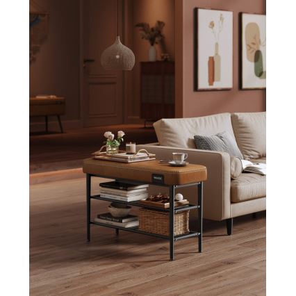 Szafka na buty ANDOR brązowo-czarna