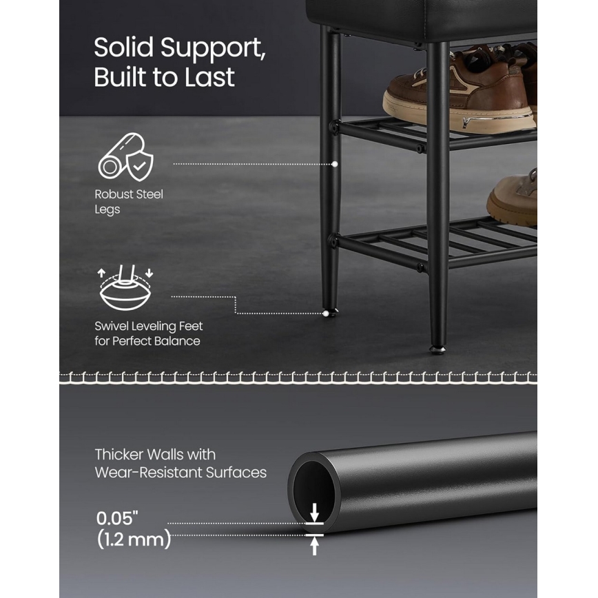 Szafka na buty ANDOR czarna