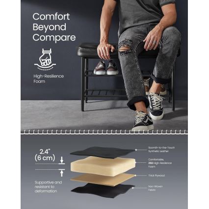 Szafka na buty ANDOR czarna