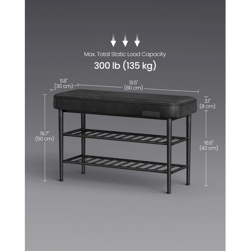 Szafka na buty ANDOR czarna