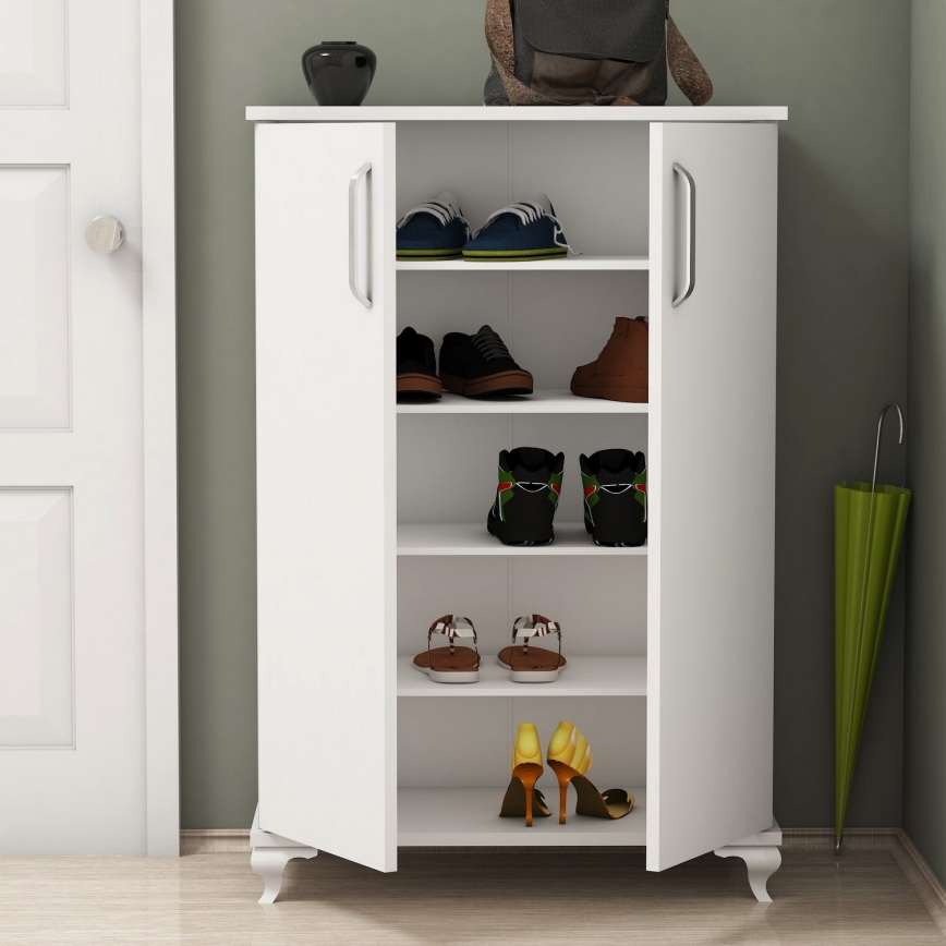 Szafka na buty ASTA 100x72 cm biała