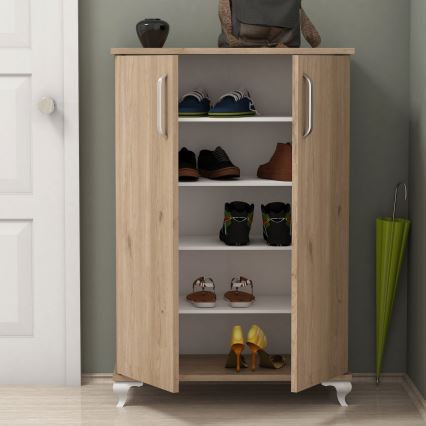 Szafka na buty ASTA 100x72 cm brązowa