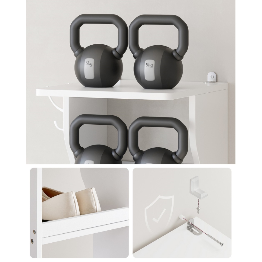 Szafka na buty BOTARO biała