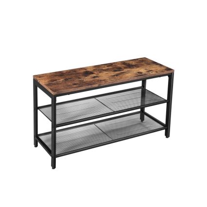 Szafka na buty DAVOR brązowa/czarna