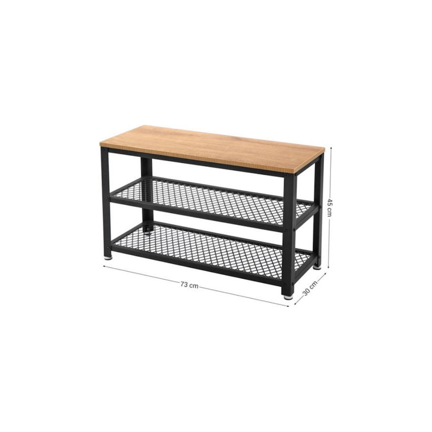 Szafka na buty DAVOR brązowa/czarna