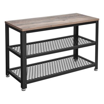 Szafka na buty DAVOR brązowa/czarna