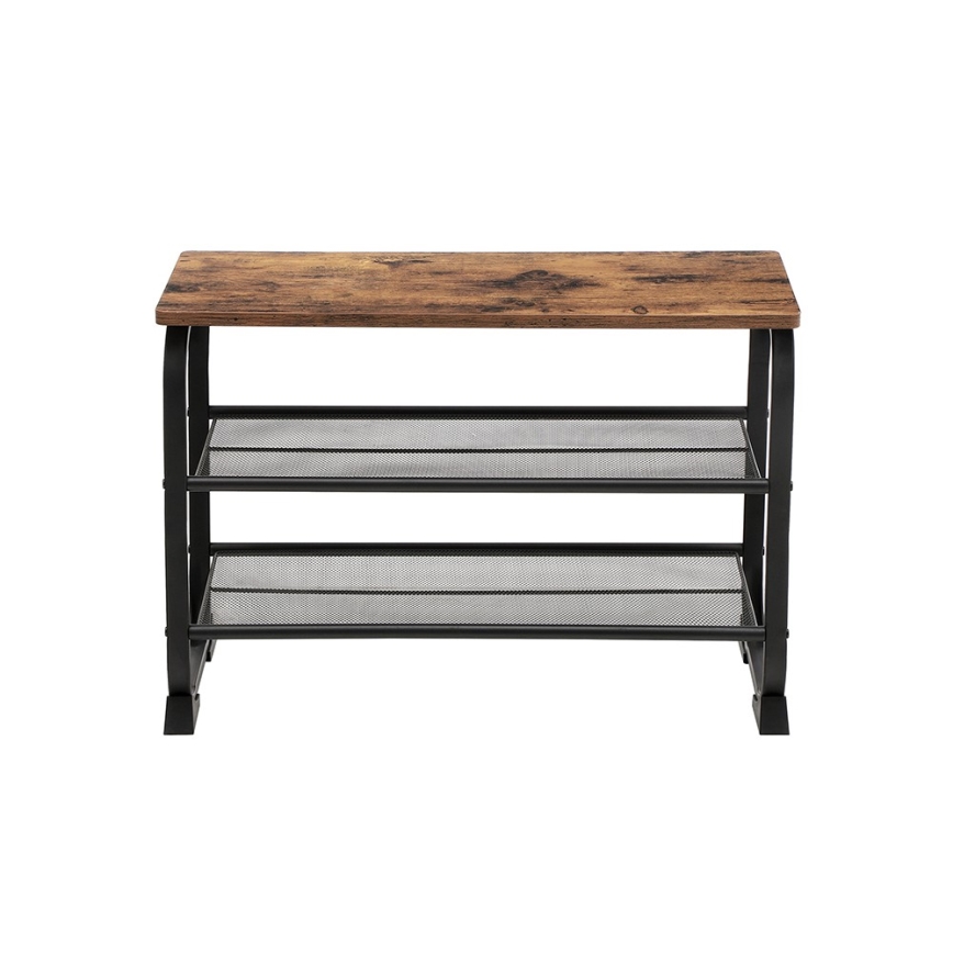 Szafka na buty DAVOR brązowa/czarna