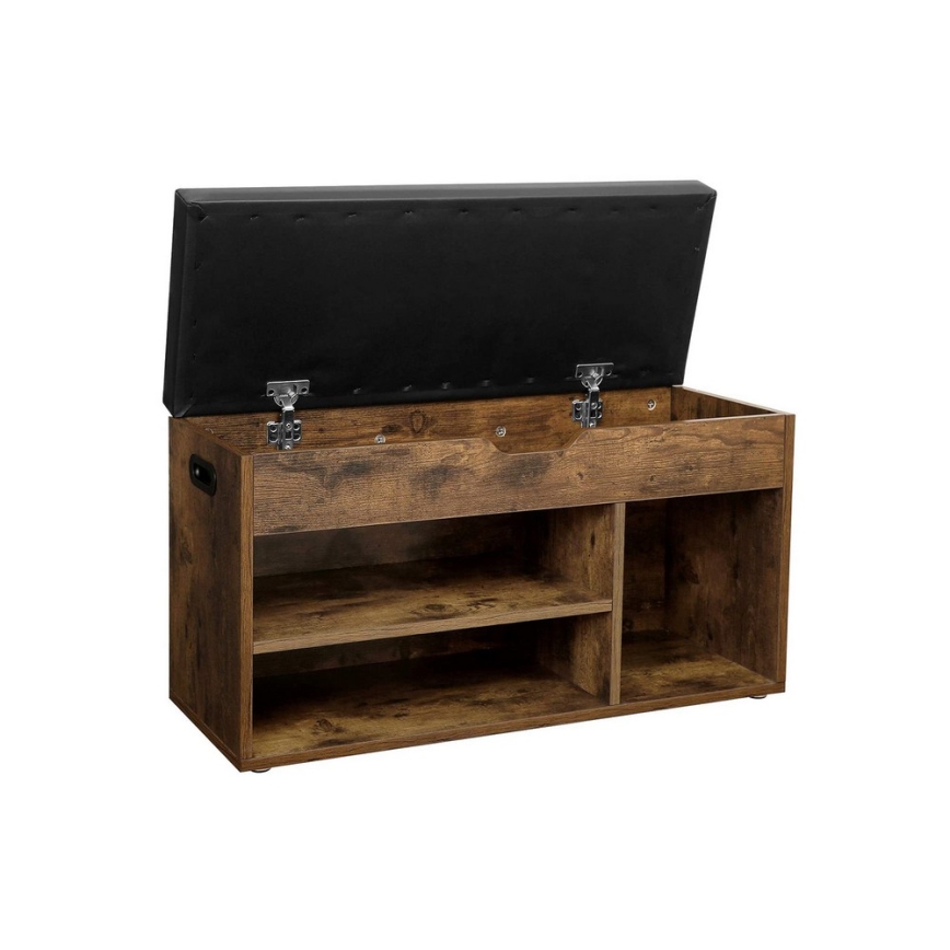 Szafka na buty DAVOR brązowo-czarna