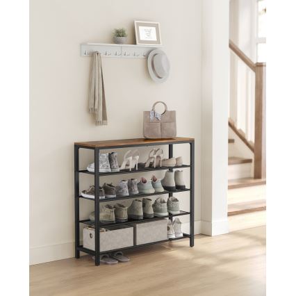 Szafka na buty DAVOR brązowy/czarny