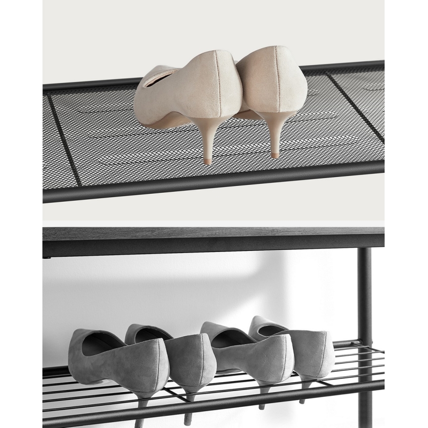 Szafka na buty DAVOR brązowy/czarny