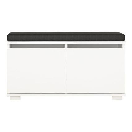 Szafka na buty DRAGO 42x80 cm biały/czarny