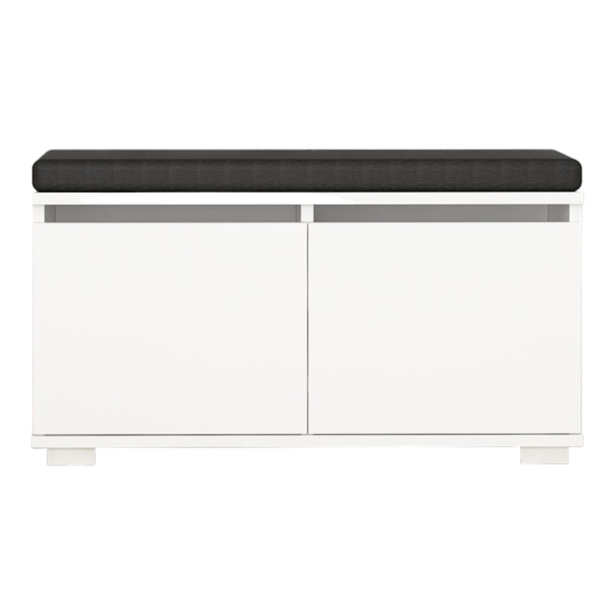 Szafka na buty DRAGO 42x80 cm biały/czarny