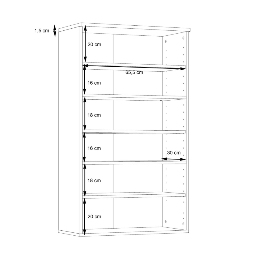 Szafka na buty ETON brąz/antracyt