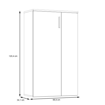 Szafka na buty ETON dąb sonoma/biały