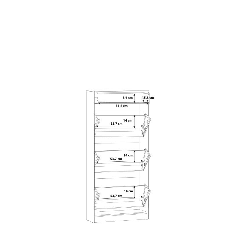 Szafka na buty KAVI dąb artisan