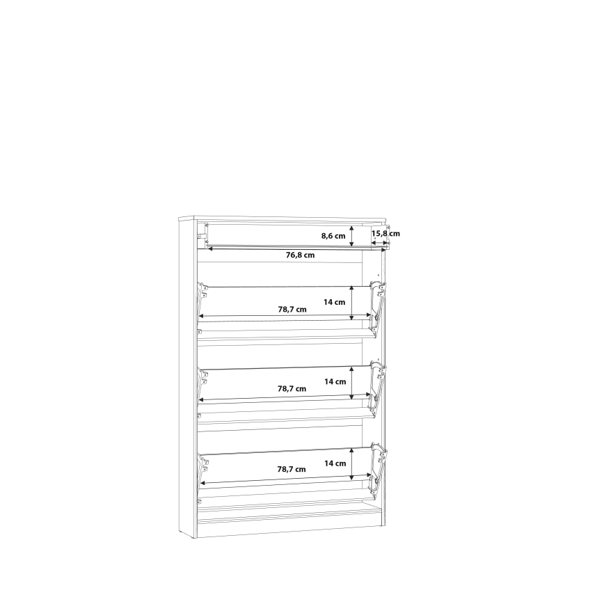 Szafka na buty KAVI dąb artisan