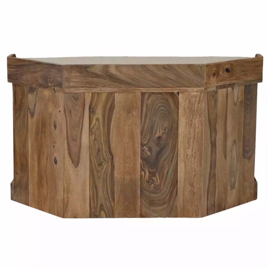Szafka na buty narożna RAMI 60x105 cm lite drewno/palisander