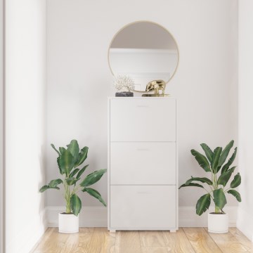 Szafka na buty PIGO 60x109x25 cm biała