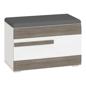 Szafka na buty SARPA 50x80 cm biała/brązowa