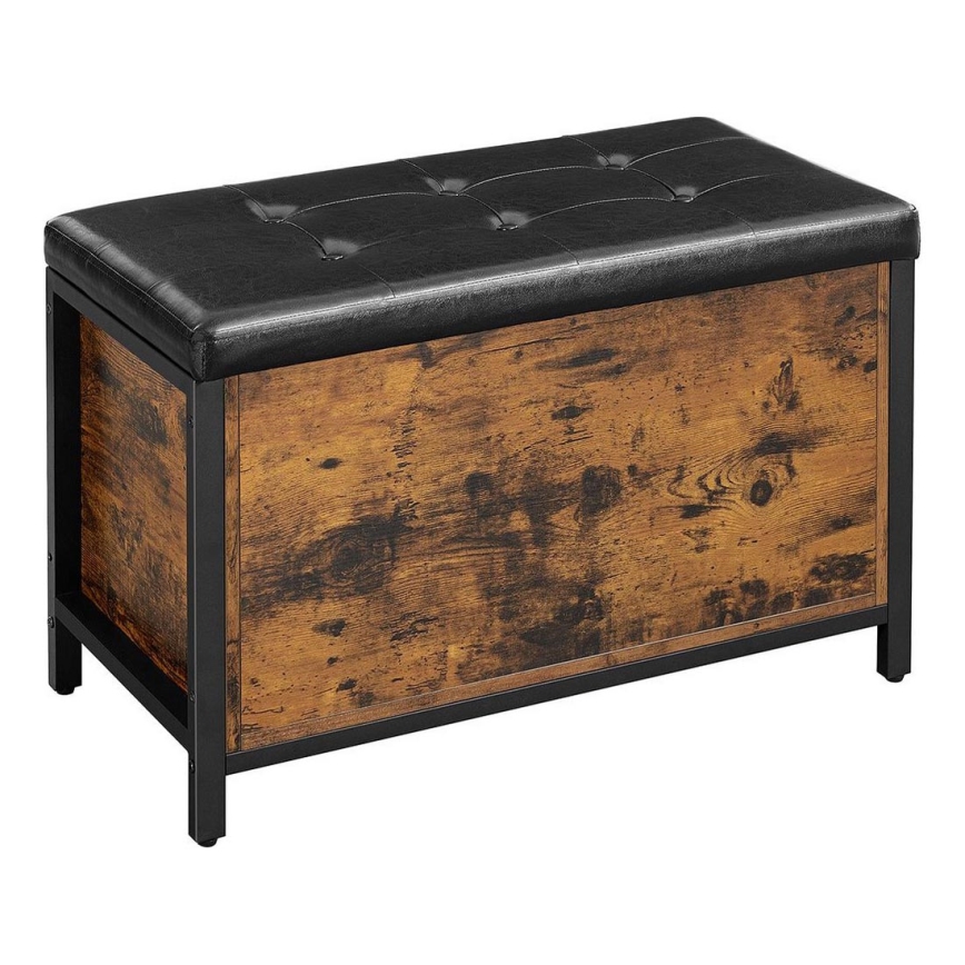 Szafka na buty VOREN brązowa/czarna