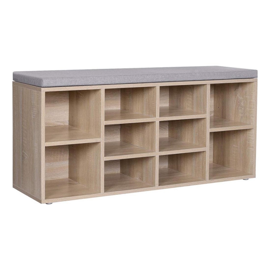 Szafka na buty VOREN brązowo-szara