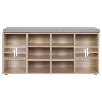 Szafka na buty VOREN brązowo-szara