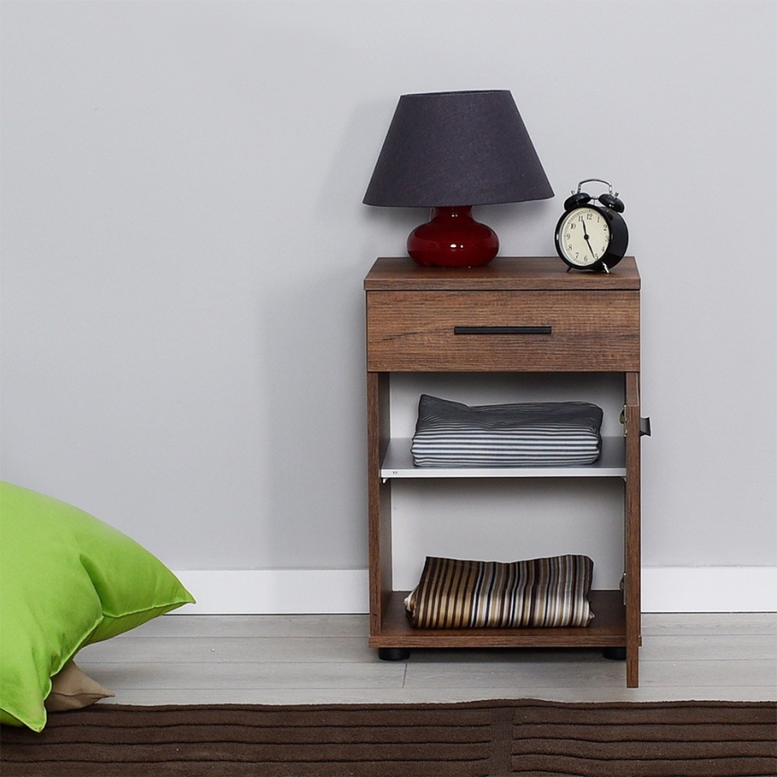 Szafka nocna 57x40 cm brązowa