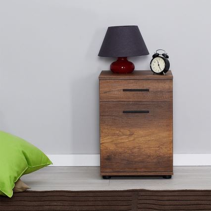 Szafka nocna 57x40 cm brązowa