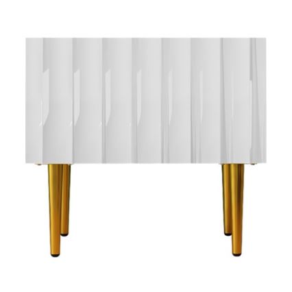 Szafka nocna ARCOS 46x50 cm biała/złota