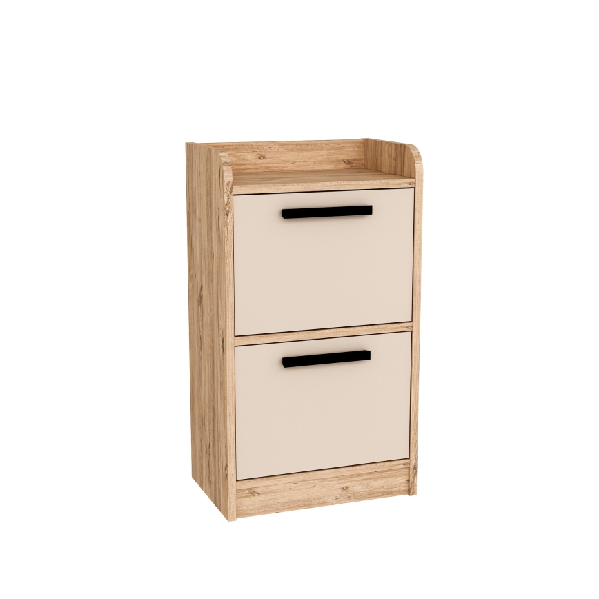 Szafka nocna LUSES 79,4x45 cm sosna atlantic/beżowa