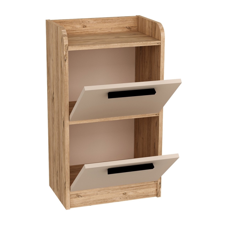 Szafka nocna LUSES 79,4x45 cm sosna atlantic/beżowa