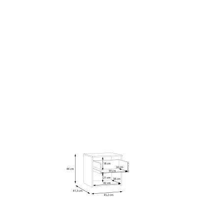 Szafka nocna PANO beżowa