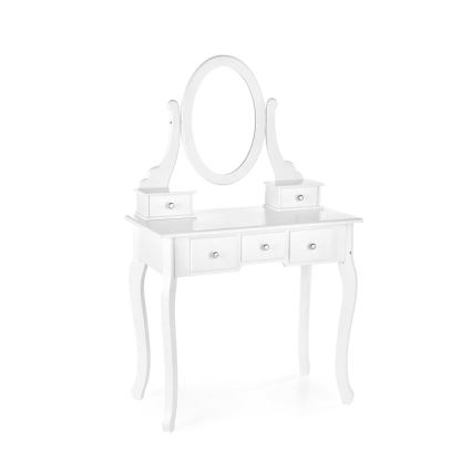 Szafka nocna SARA 80x130 cm + stool 45x37 cm biała