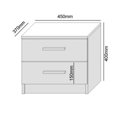 Szafka nocna TOD dąb wotan