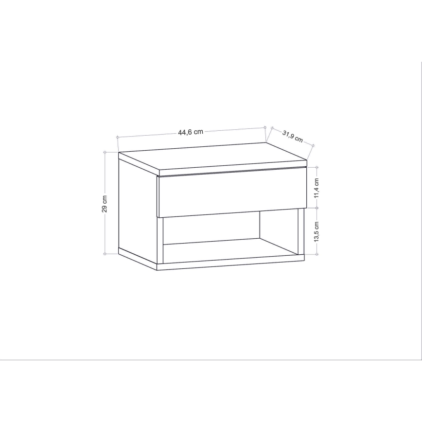 Szafka nocna VETRA biała