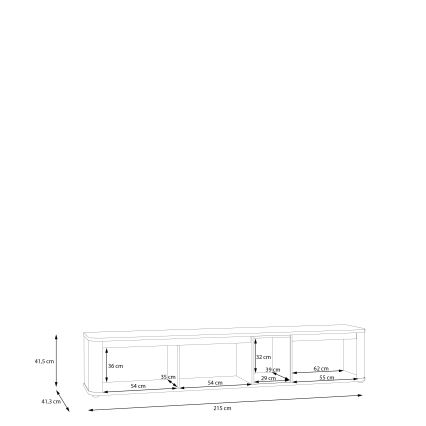 Szafka RTV INAR beżowo-brązowa