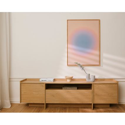 Szafka RTV KEMI 197x57 cm dąb Cremona