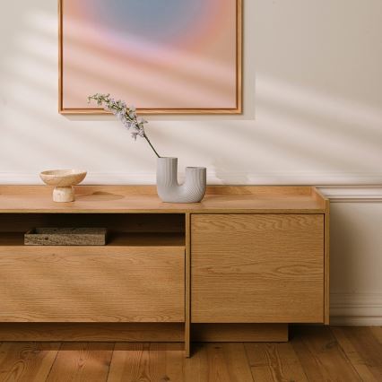 Szafka RTV KEMI 197x57 cm dąb Cremona