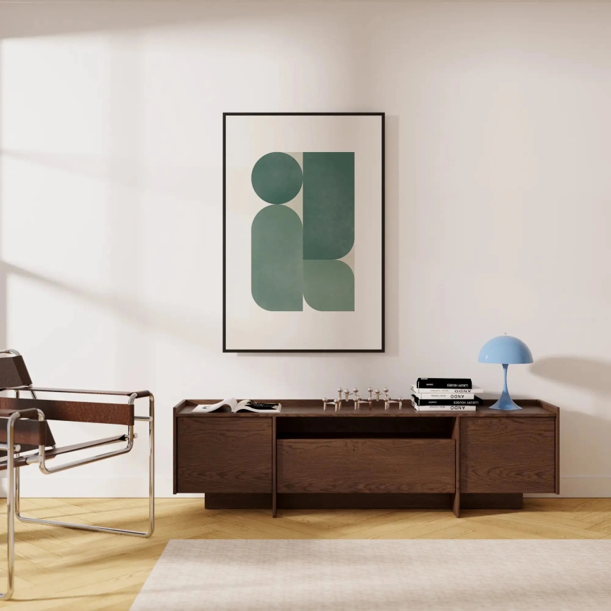 Szafka RTV KEMI 197x57 cm dąb