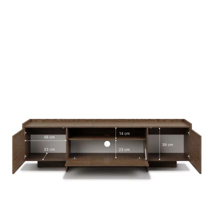 Szafka RTV KEMI 197x57 cm dąb