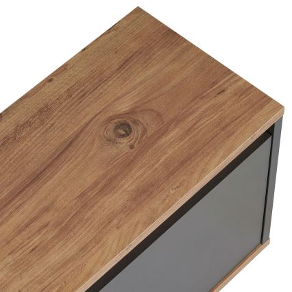 Szafka RTV KREDE 160x30 cm antracyt/sosna