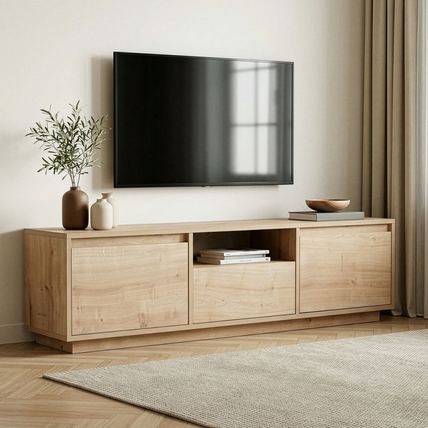 Szafka RTV KREDE 160x30 cm dąb